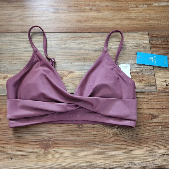 Cupshe Bikini Top Womens XS Purple NEW - Picture 1 of 5